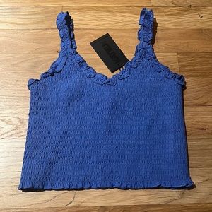 KatieJ NYC smocked tank xs